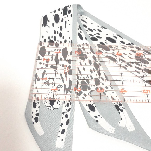 Dalmatian Dog Polka Dot Head Neck Scarf Purse Scarf 30" - Black, NEW! US Seller - Picture 6 of 8